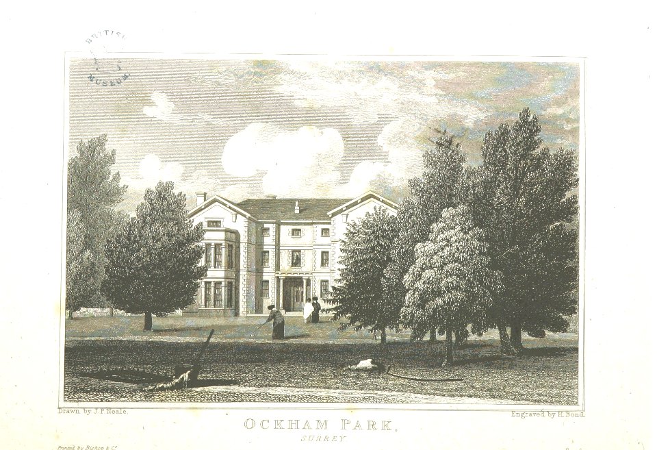Neale(1826) p3.178 - Ockham Park, Surrey