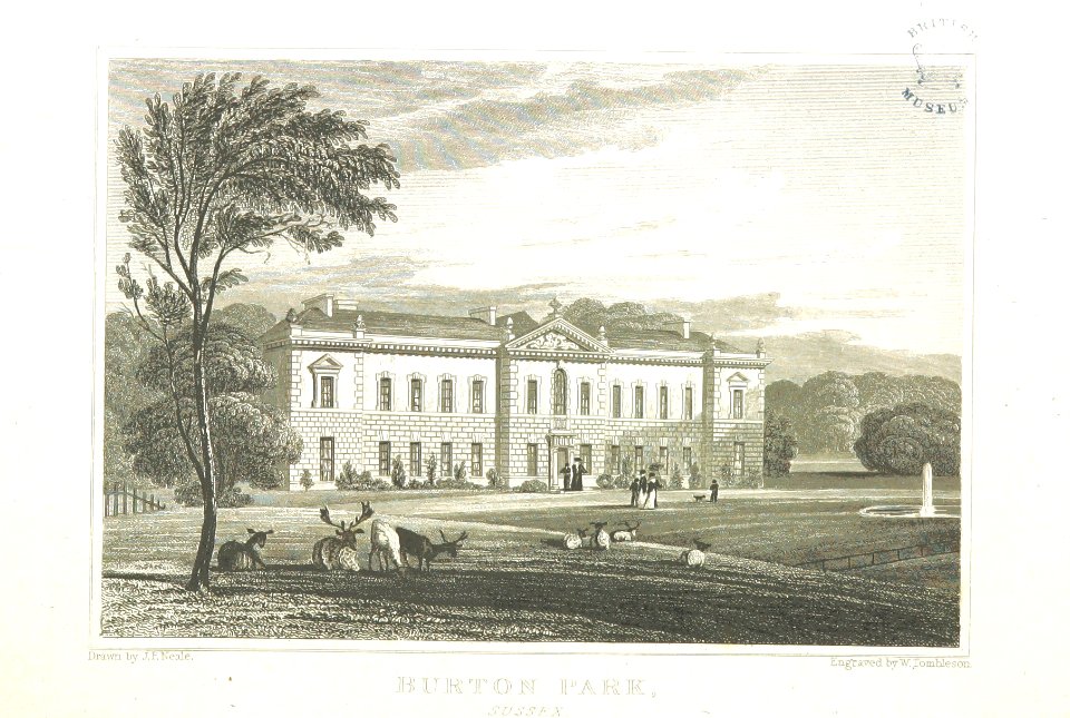Neale(1824) p1.168 - Burton Place, Sussex