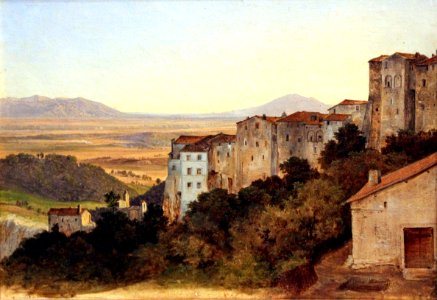 1823 Reinhold Blick auf Olevano anagoria