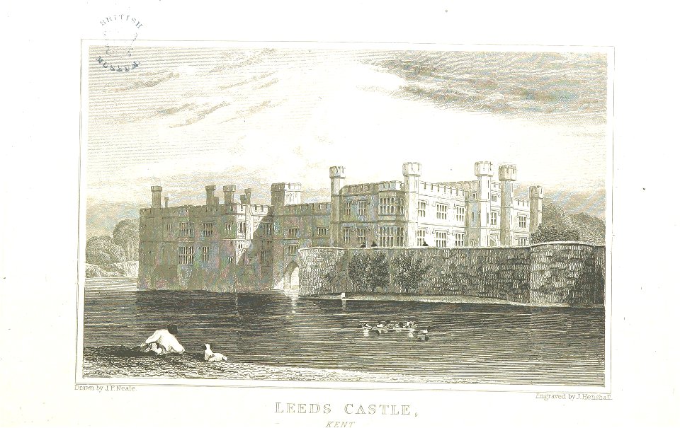 Neale(1825) p2.096 - Leeds Castle, Kent