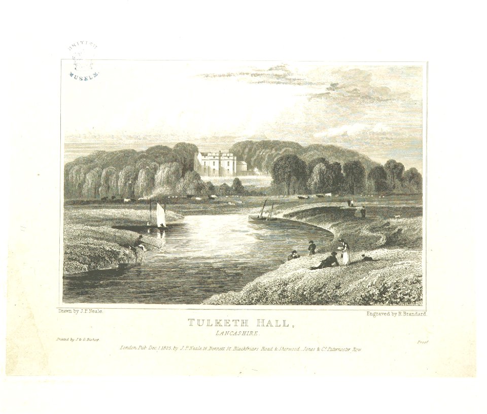 Neale(1825) p2.124 - Tulketh Hall, Lancashire