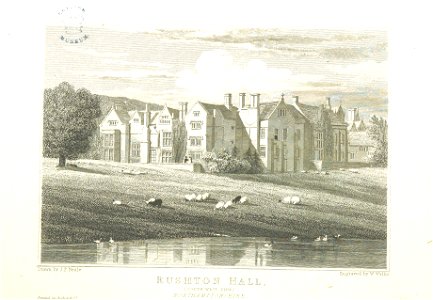 Neale(1826) p3.110 - Rushton Hall, Northamptonshire (South-West View)