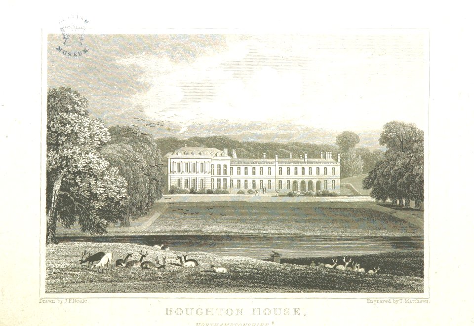 Neale(1824) p1.116 - Boughton House, Northamptonshire