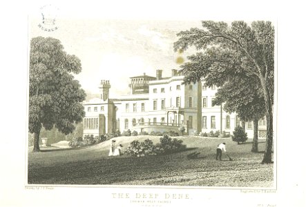 Neale(1826) p3.160 - The Deep Dene, Surrey (North-West Front)