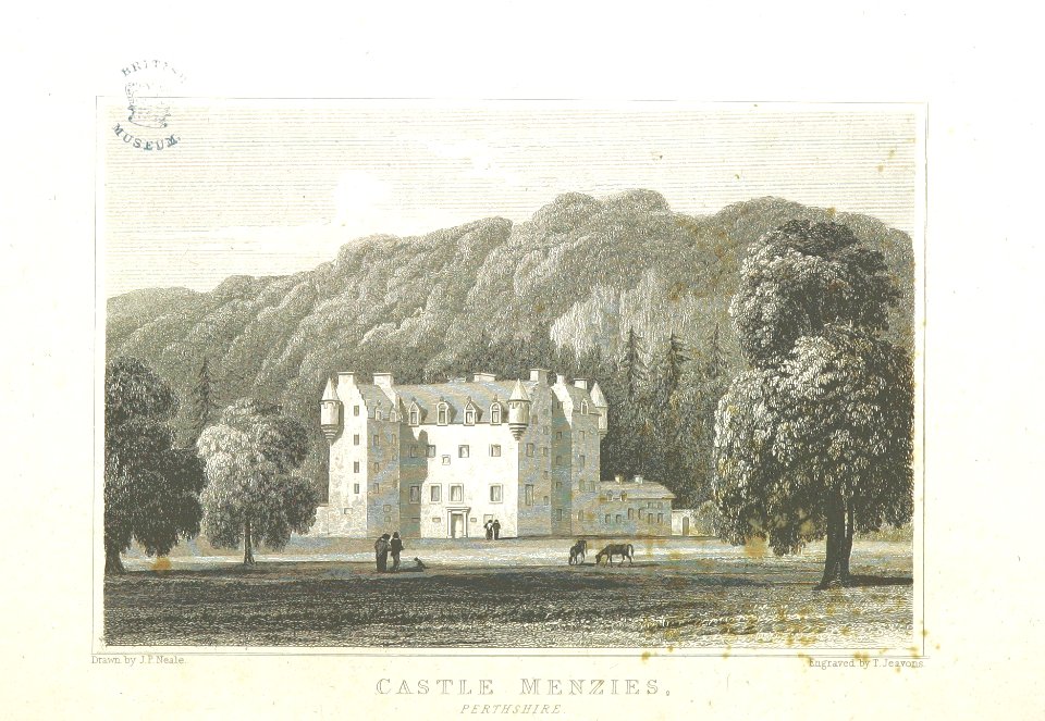 Neale(1825) p2.218 - Castle Menzies, Perthshire