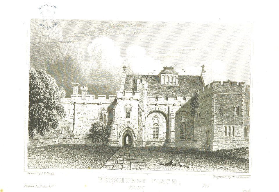 Neale(1827) p4.096 - Penshurst Place, Kent