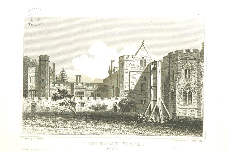 Neale(1827) p4.098 - Penshurst Place, Kent