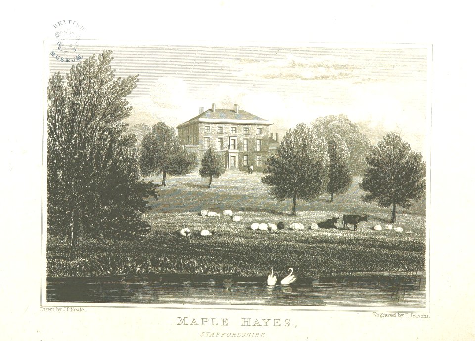 Neale(1825) p2.164 - Maple Hayes, Staffordshire