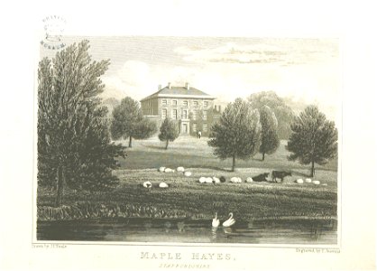 Neale(1825) p2.164 - Maple Hayes, Staffordshire