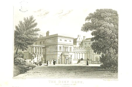 Neale(1826) p3.156 - The Deep Dene, Surrey (East or Carriage Front)
