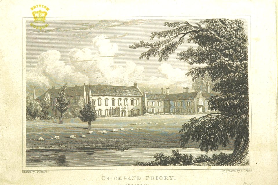 Neale(1829) p5.016 - Chicksand Priory, Bedfordshire