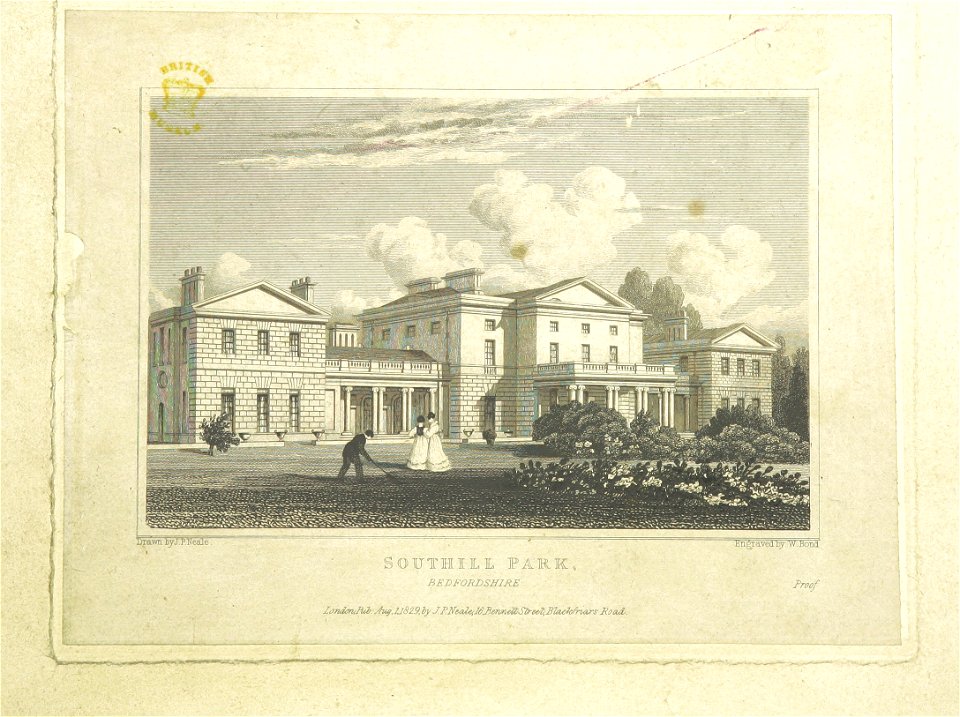 Neale(1829) p5.020 - Southill Park, Bedfordshire