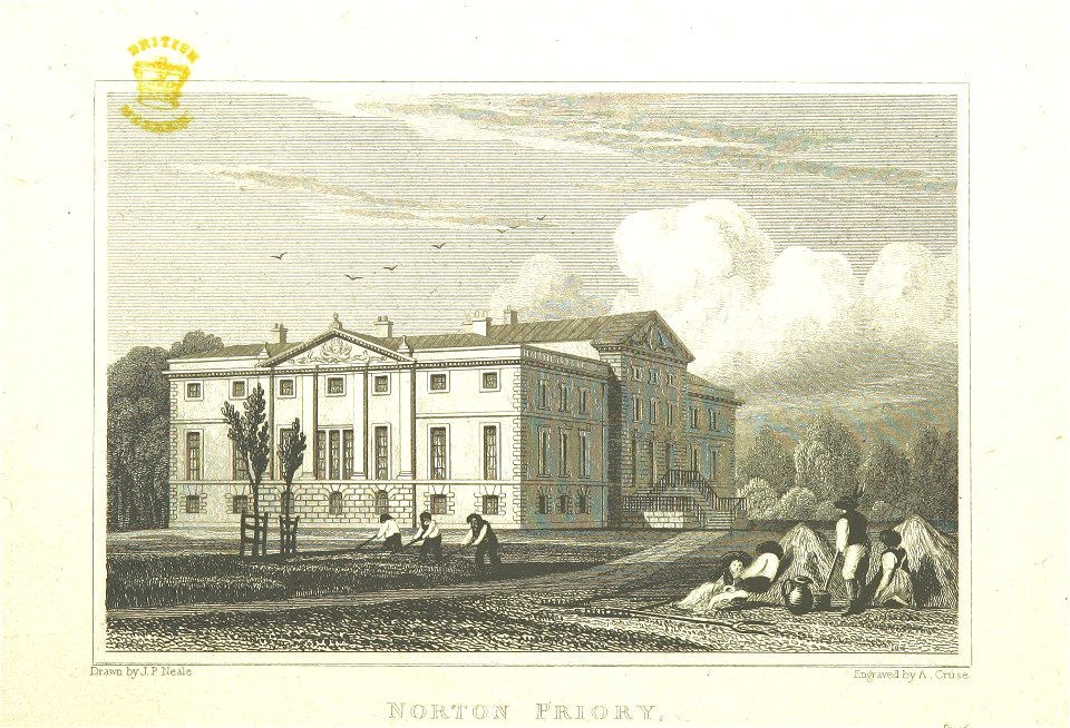 Neale(1829) p5.072 - Norton Priory, Cheshire