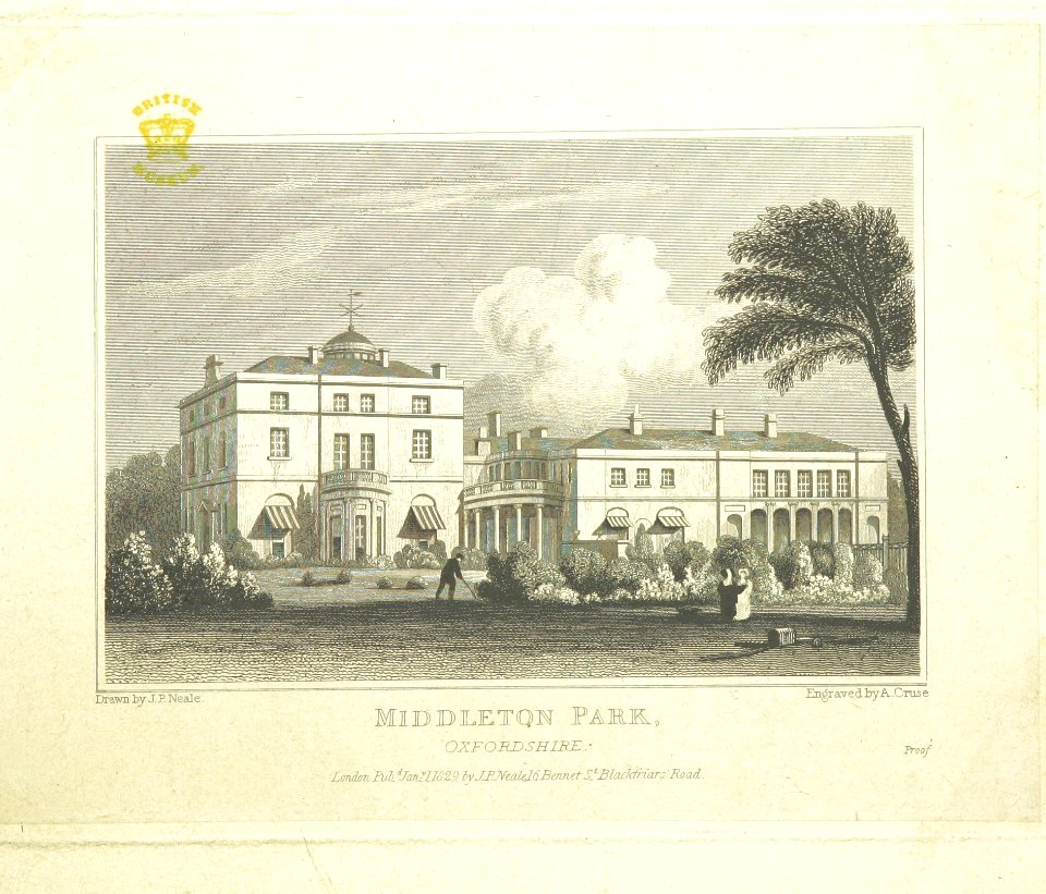 Neale(1829) p5.140 - Middleton Park, Oxfordshire
