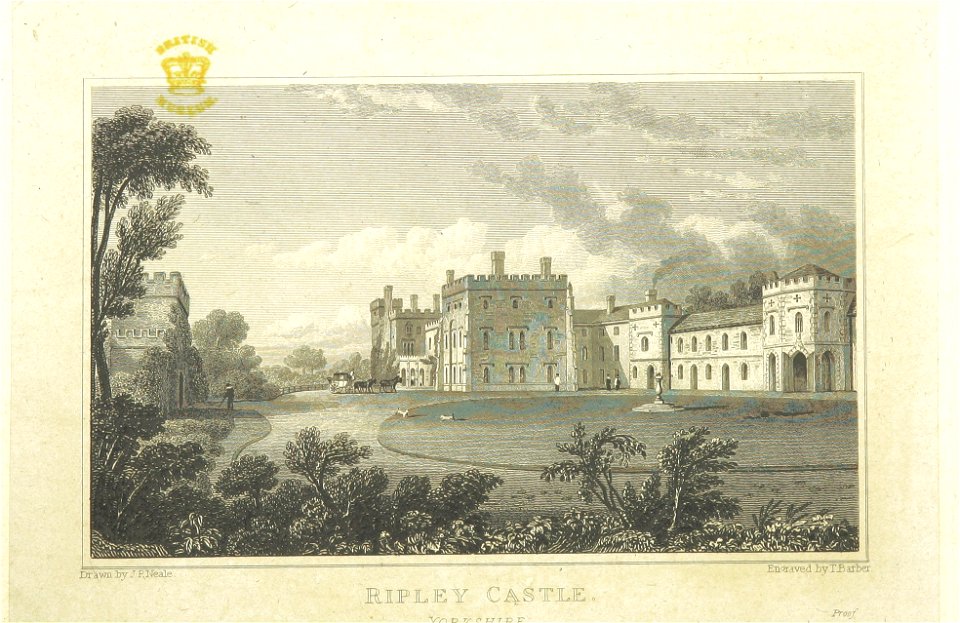 Neale(1829) p5.188 - Ripley Castle, Yorkshire