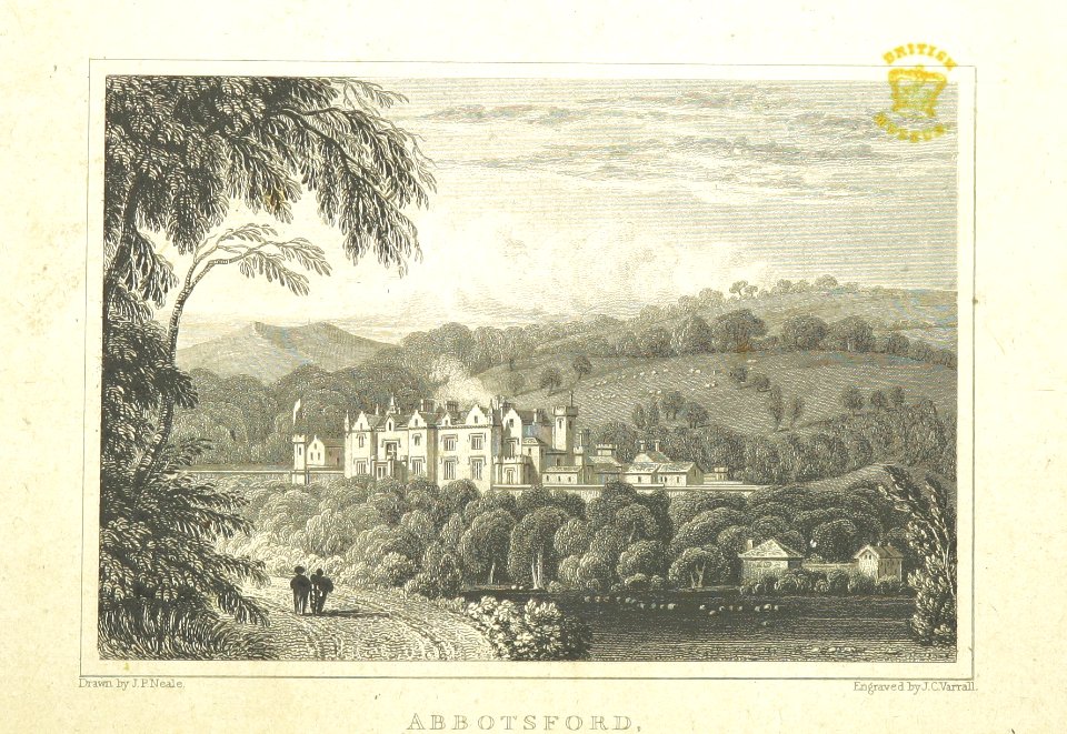 Neale(1829) p5.232 - Abbotsford, Roxburghshire