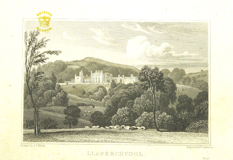 Neale(1829) p5.216 - Llanerchydol, Montgomeryshire