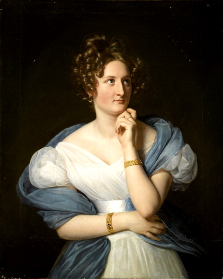 Louis Hersent - Delphine de Girardin