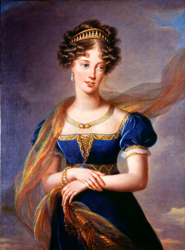 Louise-Elisabeth Vigée-Lebrun - La duchesse de Berry en robe de velours bleu