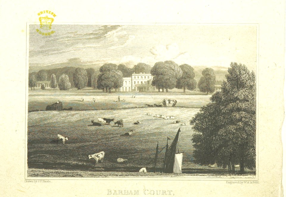 Neale(1829) p5.112 - Barham Court, Kent