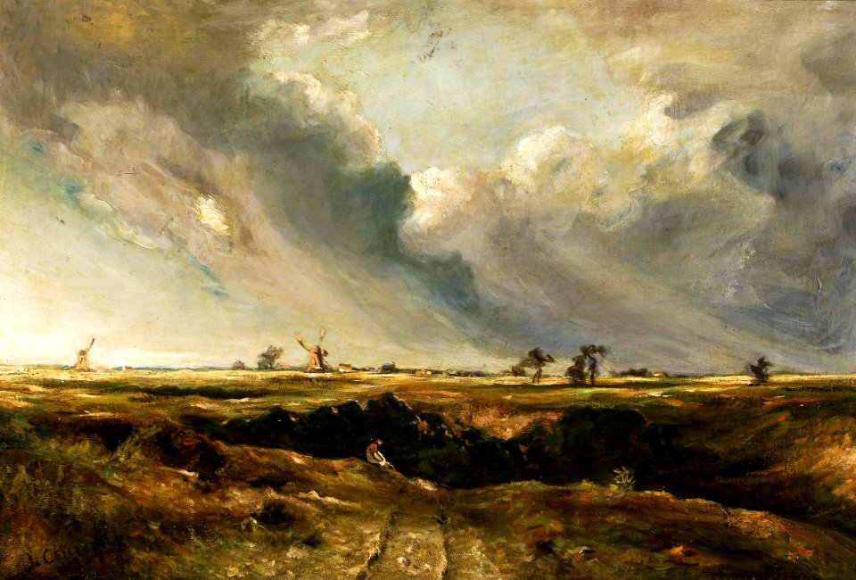 Constable Windmills in landscape