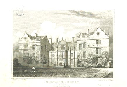 Neale(1827) p4.152 - Montacute House, Somersetshire (West Front)