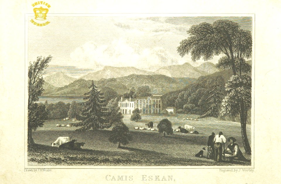 Neale(1829) p5.228 - Camis Eskan, Dunbartonshire
