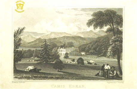 Neale(1829) p5.228 - Camis Eskan, Dunbartonshire