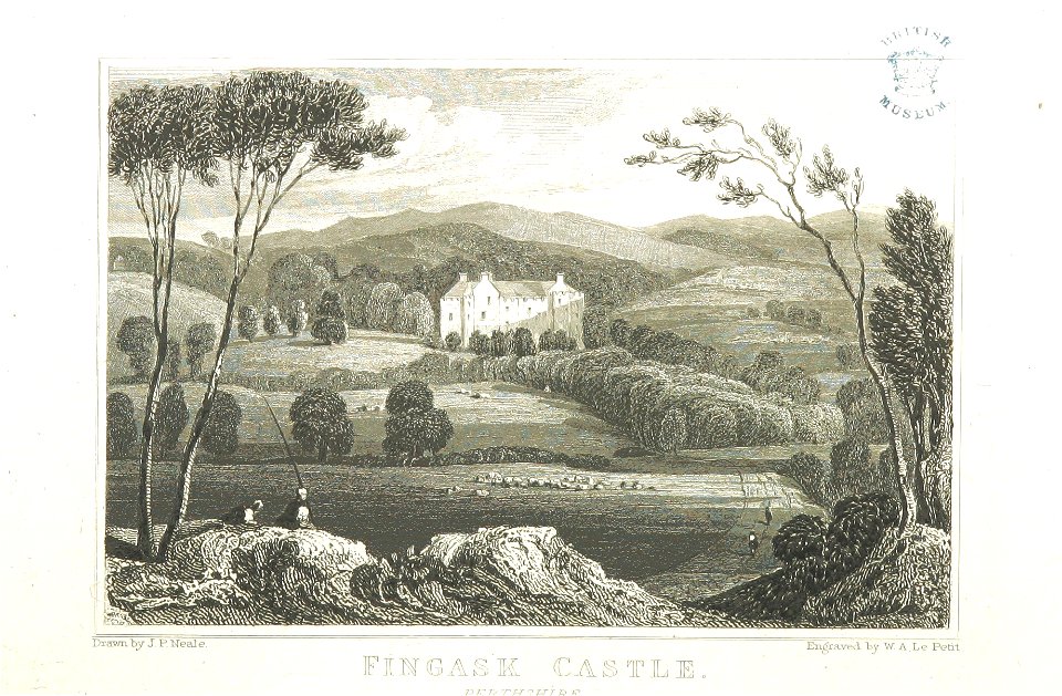 Neale(1827) p4.228 - Fingask Castle, Perthshire