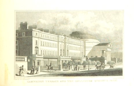 Cambridge Terrace and the Coliseum, Regent's Park - Shepherd, Metropolitan Improvements (1828), p243