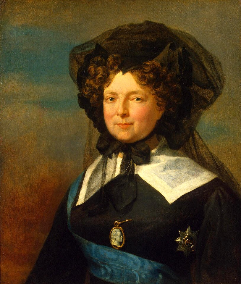 Maria Fedorovna in mourning by G.Dawe (c.1825, Hermitage)