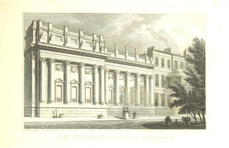 Lord Grosvenor's Gallery, Park Lane - Shepherd, Metropolitan Improvements (1828), p241