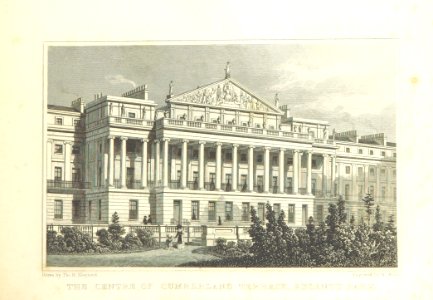 The Centre of Cumberland Terrace, Regent's Park - Shepherd, Metropolitan Improvements (1828), p233