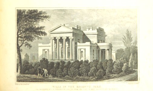 Villa in Regent's Park - Shepherd, Metropolitan Improvements (1828), p265