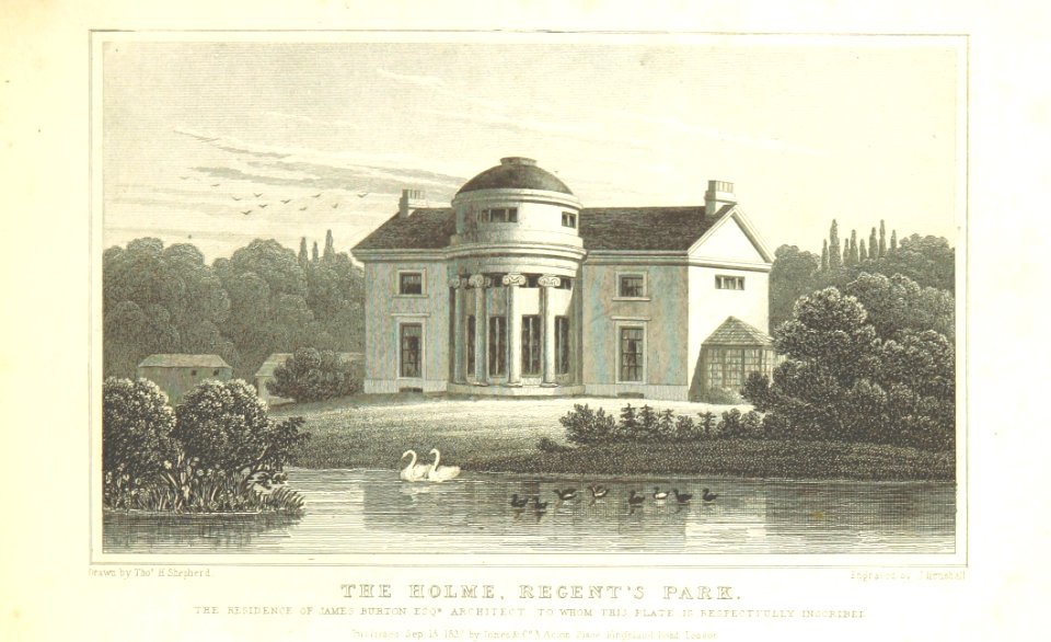 The Holme, Regent's Park - Shepherd, Metropolitan Improvements (1828), p223