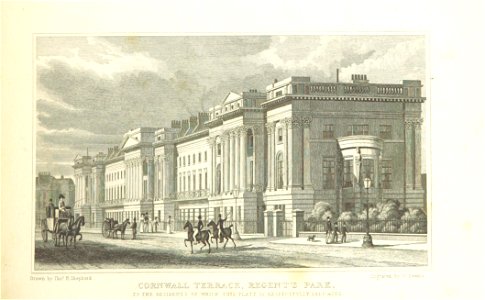 Cornwall Terrace, Regent's Park - Shepherd, Metropolitan Improvements (1828), p291