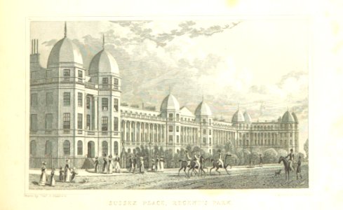 Sussex Place, Regent's Park - Shepherd, Metropolitan Improvements (1828), p247