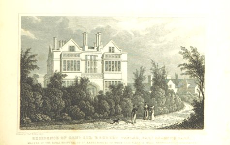 Residence of Genl Sir Herbert Taylor, Bart, Regent's Park - Shepherd, Metropolitan Improvements (1828), p285