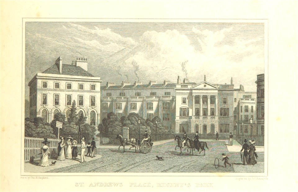 St Andrew's Place, Regent's Park - Shepherd, Metropolitan Improvements (1828), p277