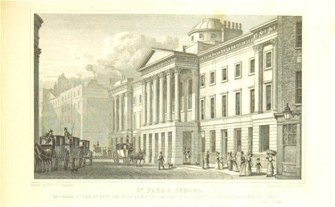 St Paul's School - Shepherd, Metropolitan Improvements (1828), p287