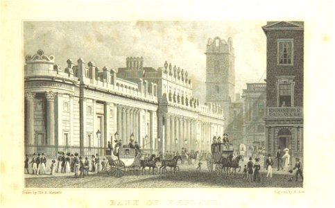 Bank of England - Shepherd, Metropolitan Improvements (1828), p189