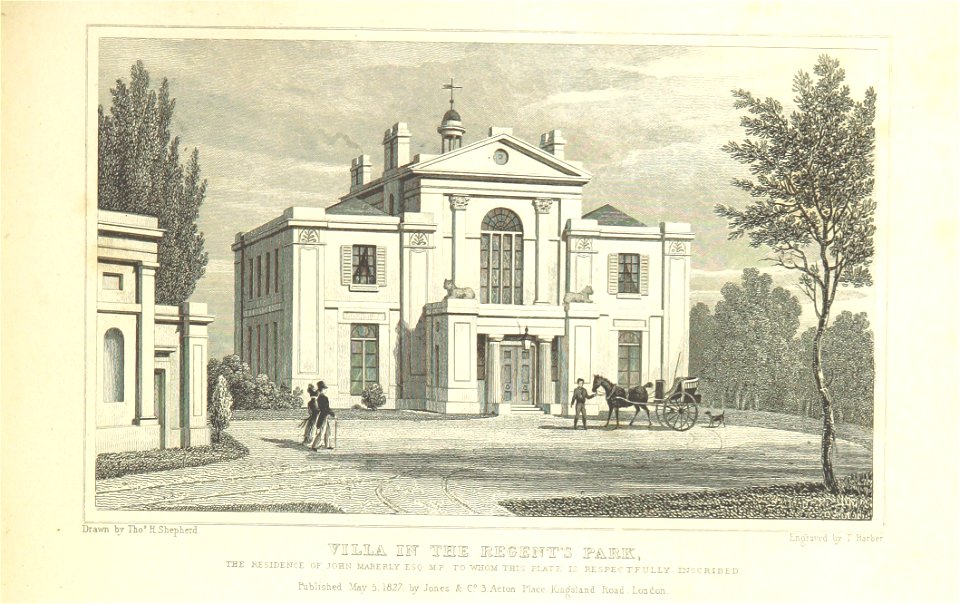 Villa in the Regent's Park - Shepherd, Metropolitan Improvements (1828), p289
