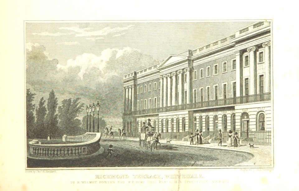 Richmond Terrace, Whitehall - Shepherd, Metropolitan Improvements (1828), p229