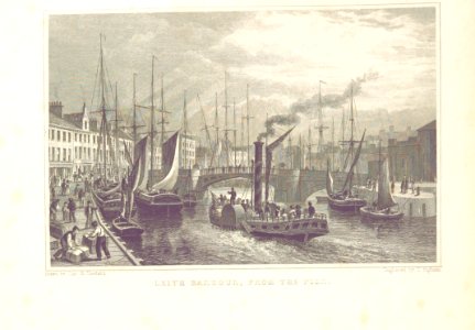 MA(1829) p.042 - Leith Harbour, from the Pier - Thomas Hosmer Shepherd