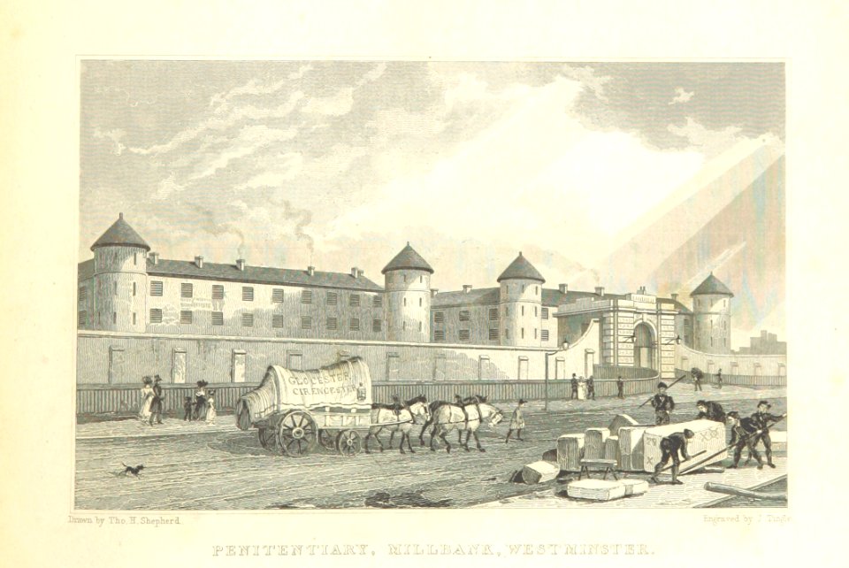 Penitentiary, Millbank, Westminster - Shepherd, Metropolitan Improvements (1828), p311