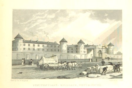 Penitentiary, Millbank, Westminster - Shepherd, Metropolitan Improvements (1828), p311