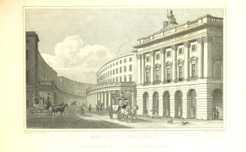 Regent's Quadrant - Shepherd, Metropolitan Improvements (1828), p219