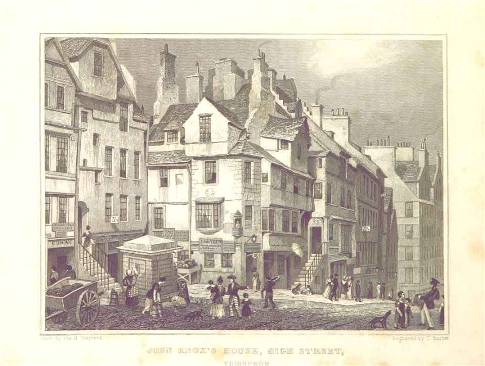 MA(1829) p.106 - John Knox's House, High Street, Edinburgh - Thomas Hosmer Shepherd