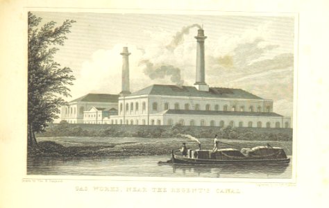 Gas Works, near the Regent's Canal - Shepherd, Metropolitan Improvements (1828), p299