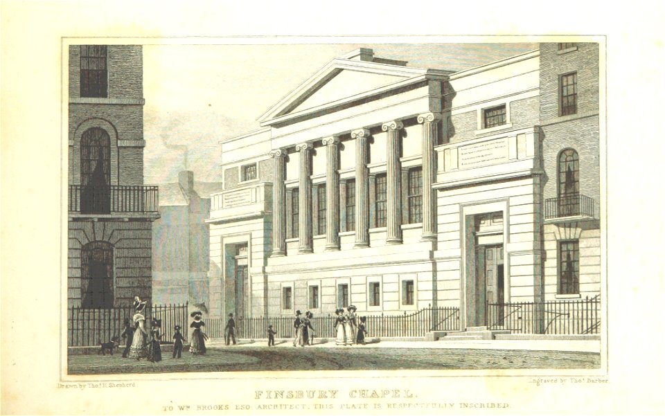 Finsbury Chapel - Shepherd, Metropolitan Improvements (1828), p317